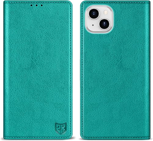 Miniatura 34 de ZZXX Funda tipo cartera para iPhone 15 Pro con bloqueo RFID, soporte de ranura para tarjetas, funda protectora de cuero magnético fuerte para iPhone