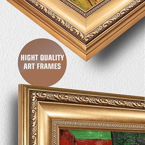 Miniatura 252 de A&T ARTWORK The Starry Night de Vincent Van Gogh. Tamaño del marco: 36 x 30 pulgadas, tamaño de la imagen: 30 x 24 pulgadas, reproducciones clásicas