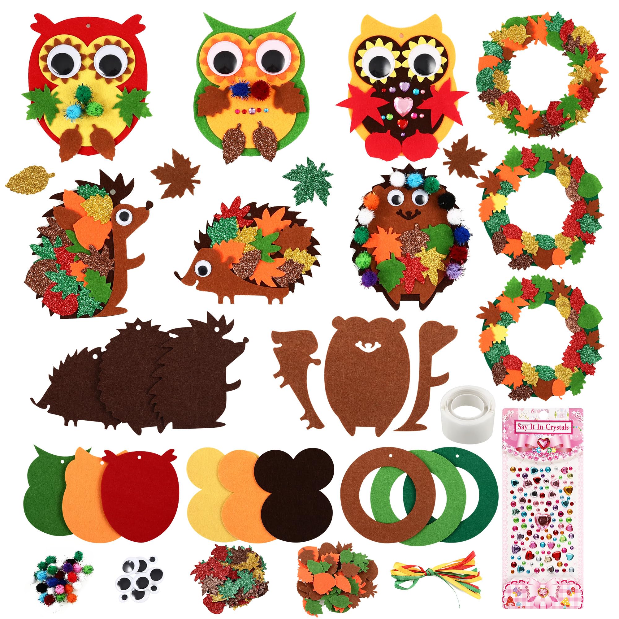 Kit D'artisanat Hibou En Mousse - 24 Pièces, Thème Automne, Activité Manuelle Enfants Thanksgiving - 10