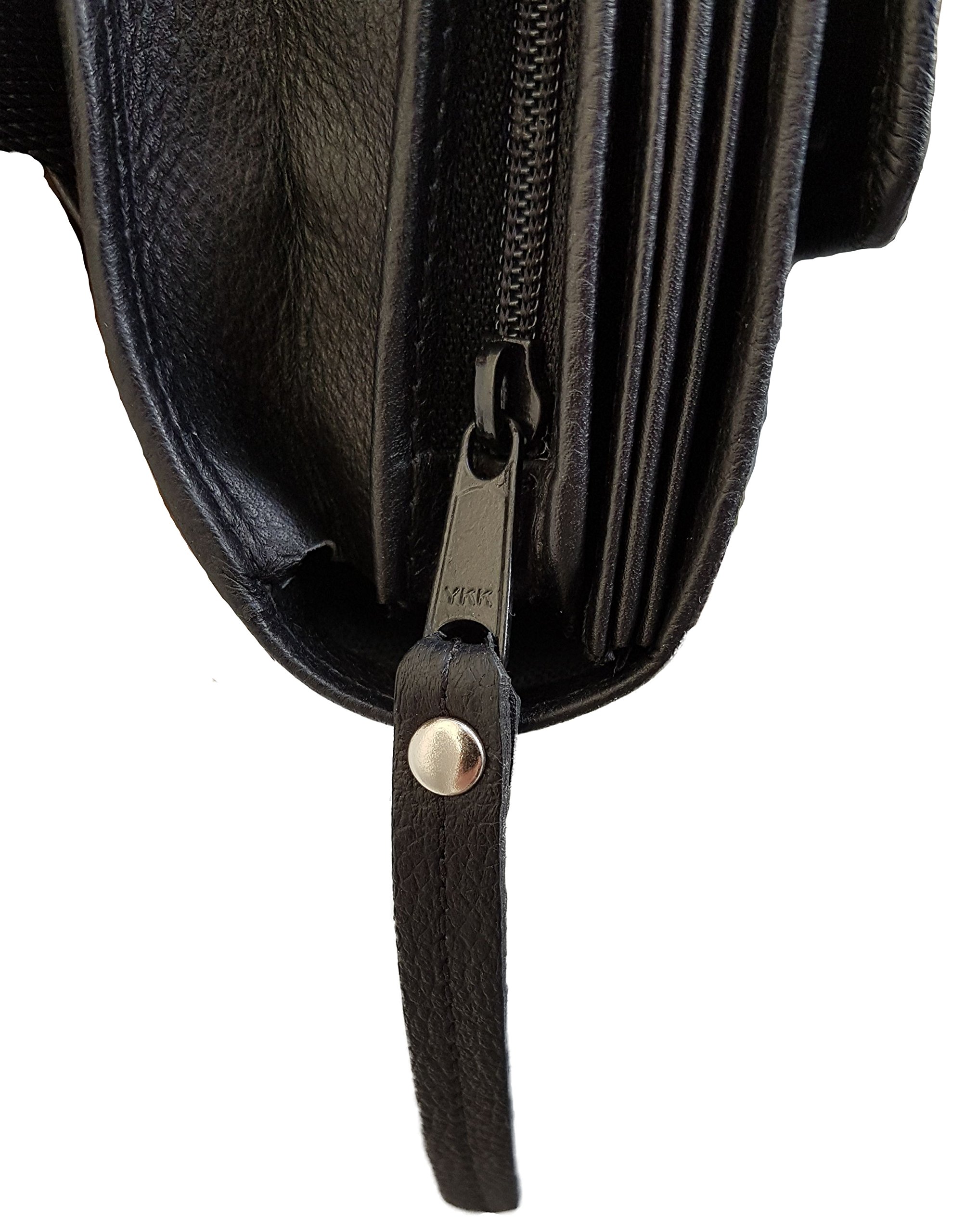 Sacoche Banane Monnayeur en Véritable Cuir de Bovin, Fermeture Cartable, Vendue sans monnayeur 5 pièces Euro, idéale pour Serveur, Serveuse, Brasserie, Restaurants, Cinéma