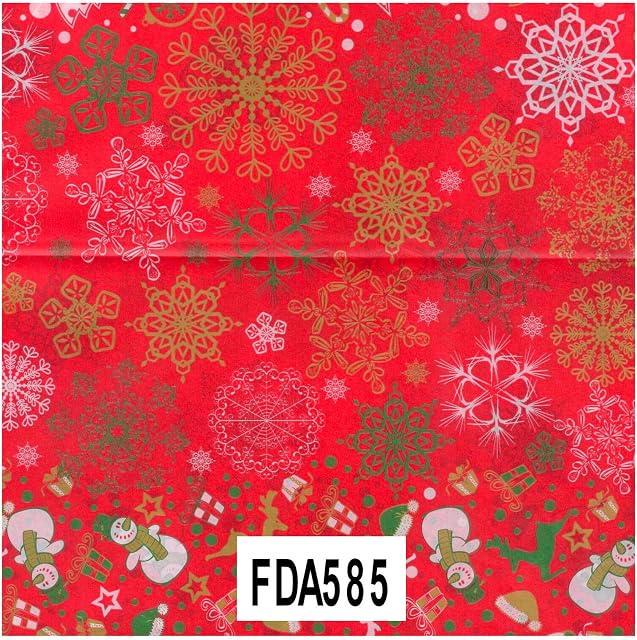 Decopatch Decoupage Printed Paper 381 x 305mm FDA585 Christmas Trees and Snowmen