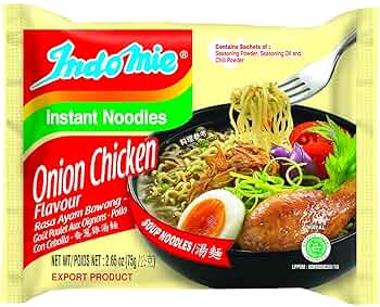 Amazon.com: Indomie 速食麵湯洋蔥雞(Ayam Bawang)口味2 盎司(約