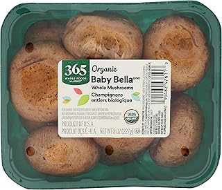 Organic Whole Baby Bella Mushrooms, 8 oz