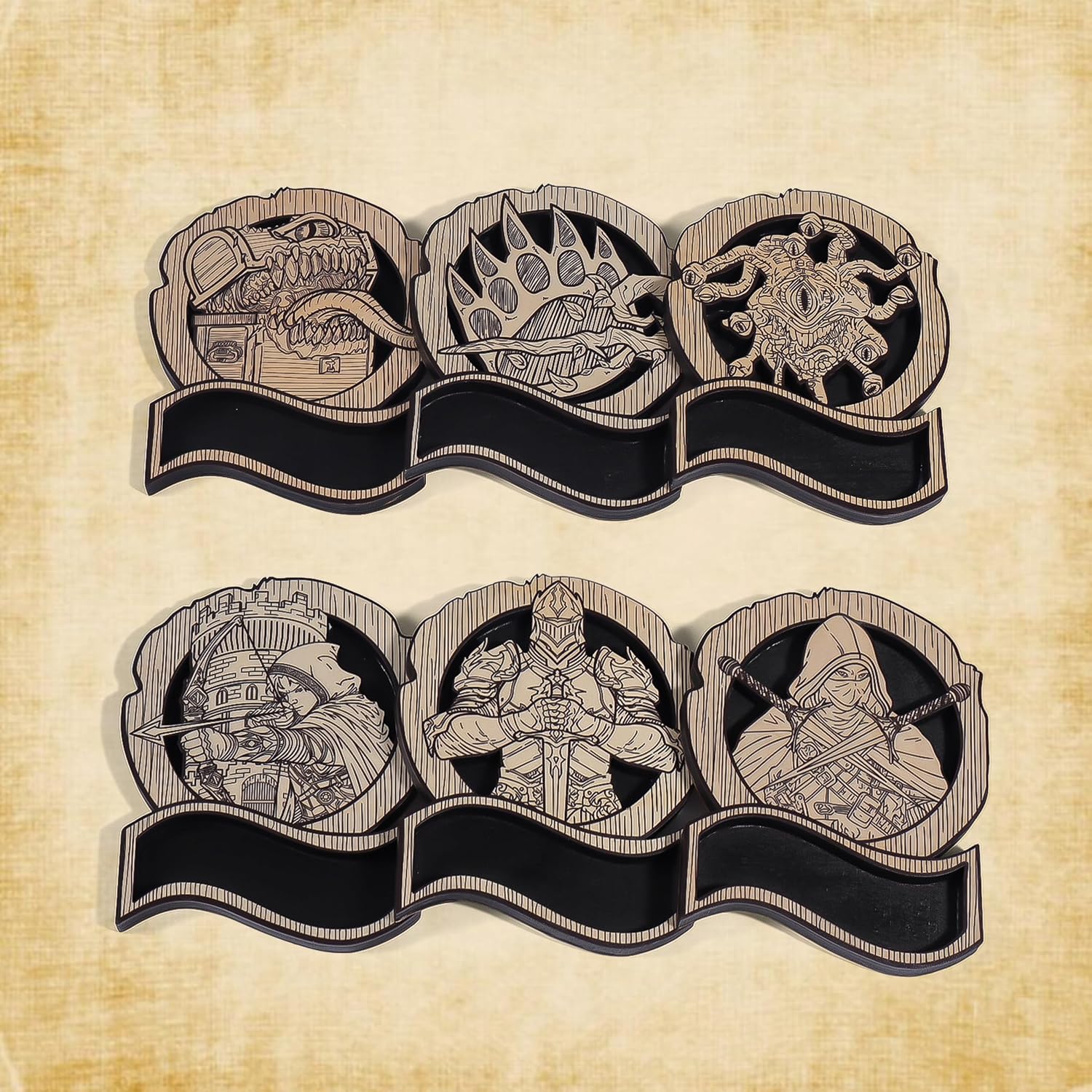 Fantasy RPG Mimic Treasure Chest Drink Coaster image 5