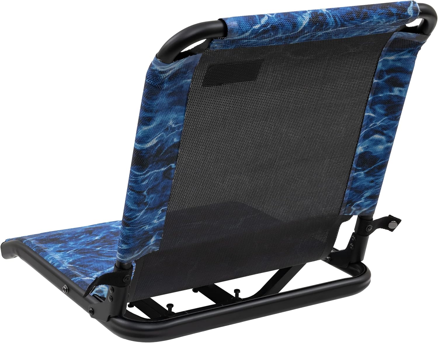 ALPS OutdoorZ Cast-N-Blast Boat Seat – Folding TechMesh Fishing Seat with Aluminum Frame, Universal Mount for Boats & Hunting Blinds