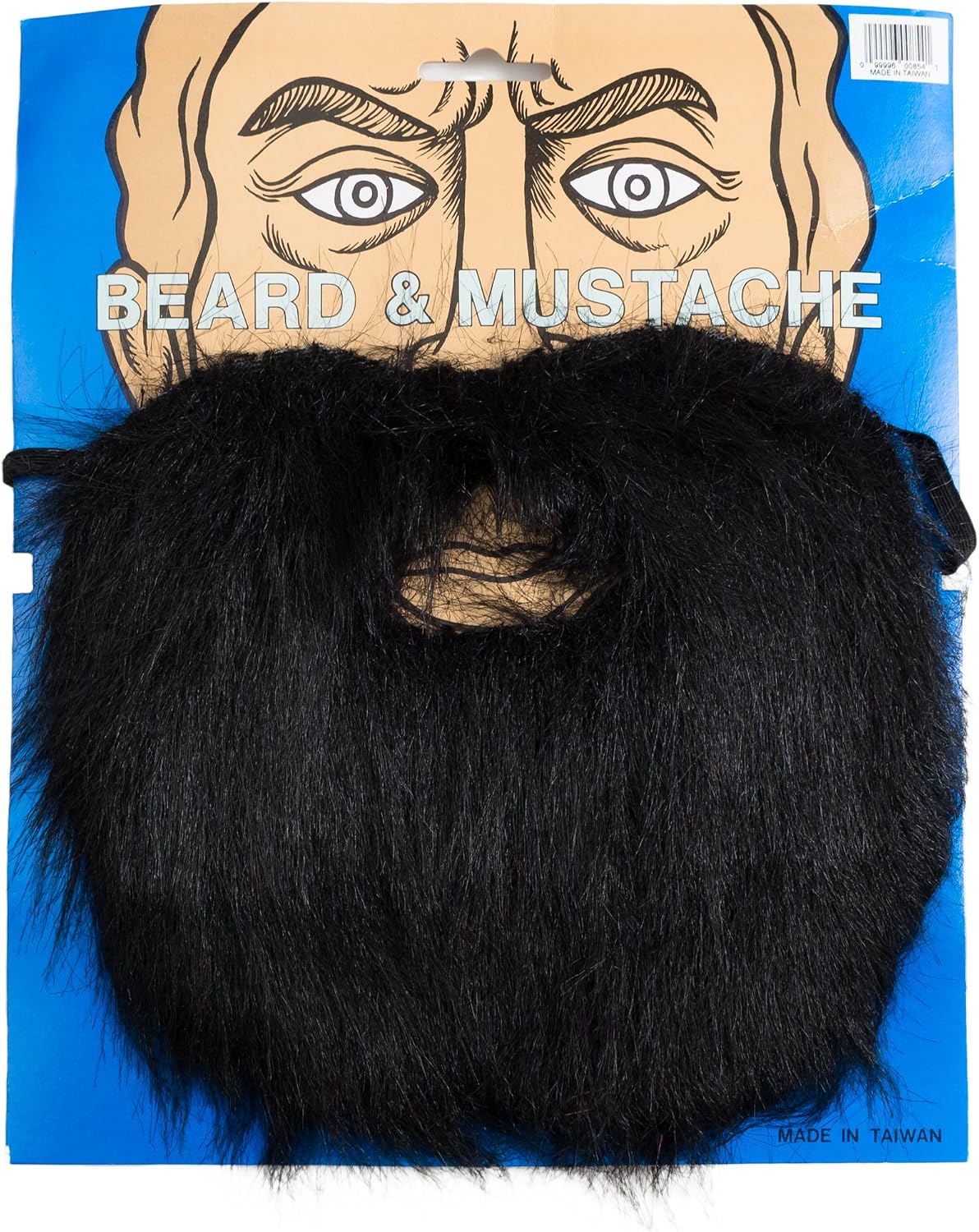 Lumberjack Mountain Man Black Halloween Synthetic Fiber Beard & Moustache Set, For Adult, One Size