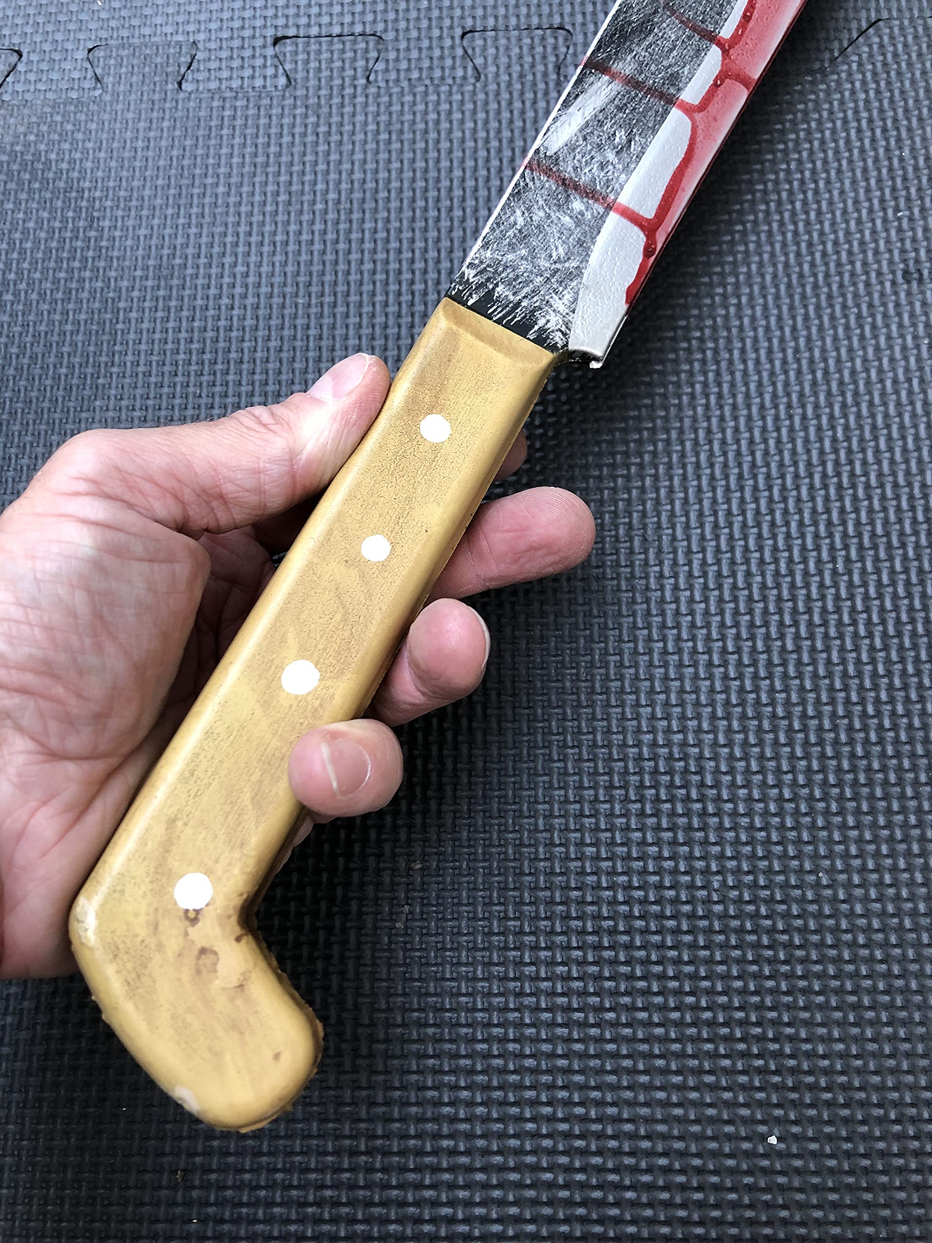 Rubber Johnnies Bloody Machete, Fake Weapon, Scary Blood Stained Jason