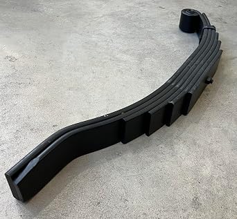 M-Parts 12K 12000 Axle 2.5 Inches Wide Trailer Leaf Spring, Rockwell / Quality Part # Match 93182 4361-60, 8132 6 Leaf 32.5" Length 3/4" Spring Eye Slipper Style
