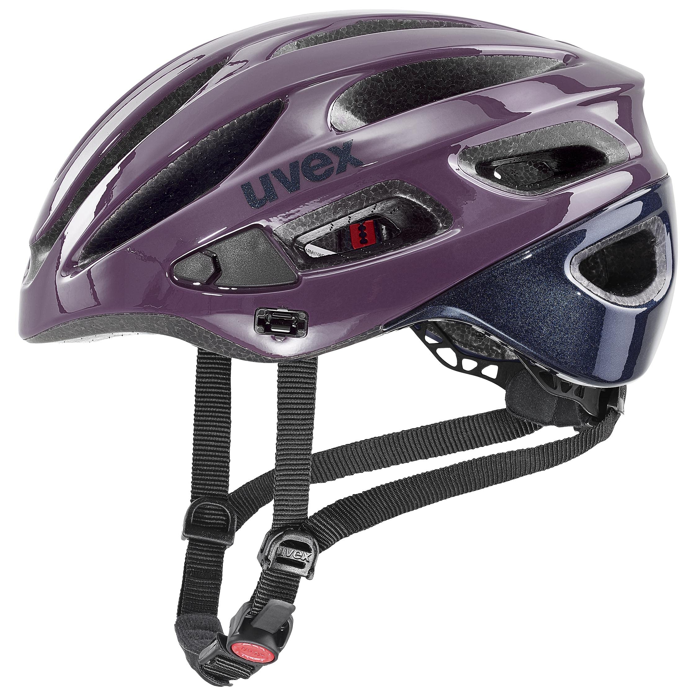fahrradhelm damen halskrause uvex True Damen-Fahrradhelm, Plum - deep Space, 52-55 cm | individuelle Größenanpassung GI_GG25Gravel Farbe:Eisrissgrau Steuersatz einstellen: Spiel beheben