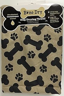 PRINTED MF DOG TOWEL by BONE DRY MfrPartNo 40499,Tan