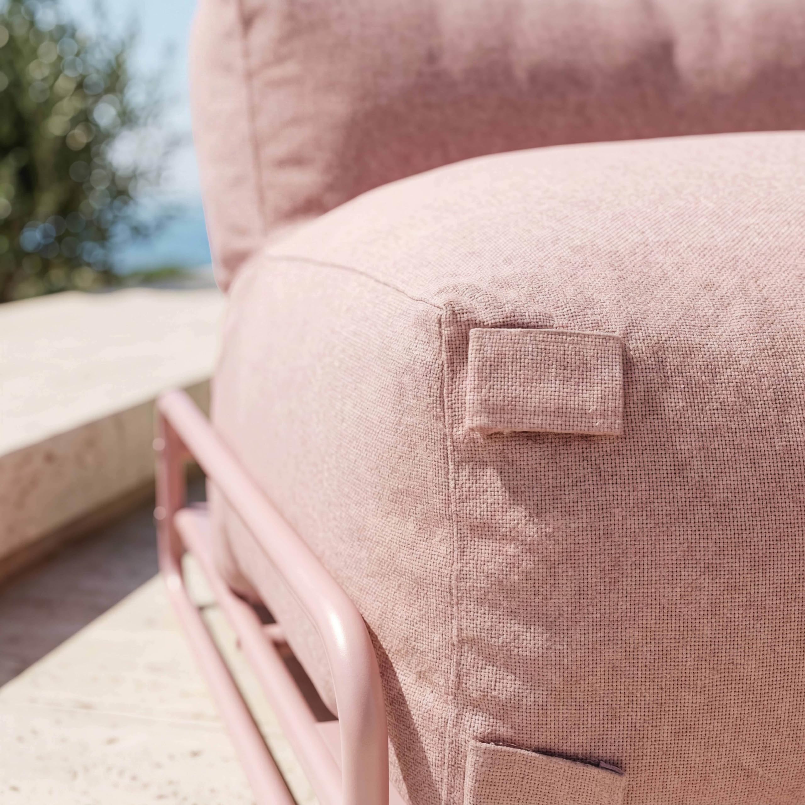 Oviala Mixi Sessel, modular, für Gartenmöbel, mit Struktur in Puderrosa