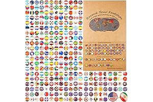 291 Pcs Wooden States Photo Travel Map Wall Decor Vintage Picture Pushes Pins