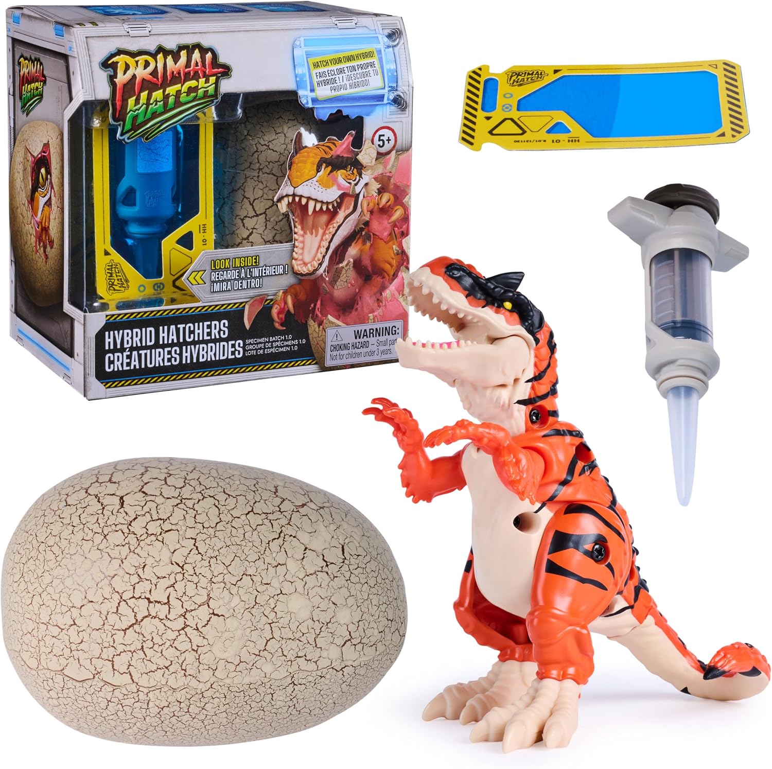Dino Rising - Primal Hatch Criaturas Híbridas: Huevo Que Eclosiona con un Dinosaurio en su Interior, Hay 10 para Coleccionar - Juguetes Niños 5 Años - Regalo Niño 5 Años + - Dinosaurios Juguetes