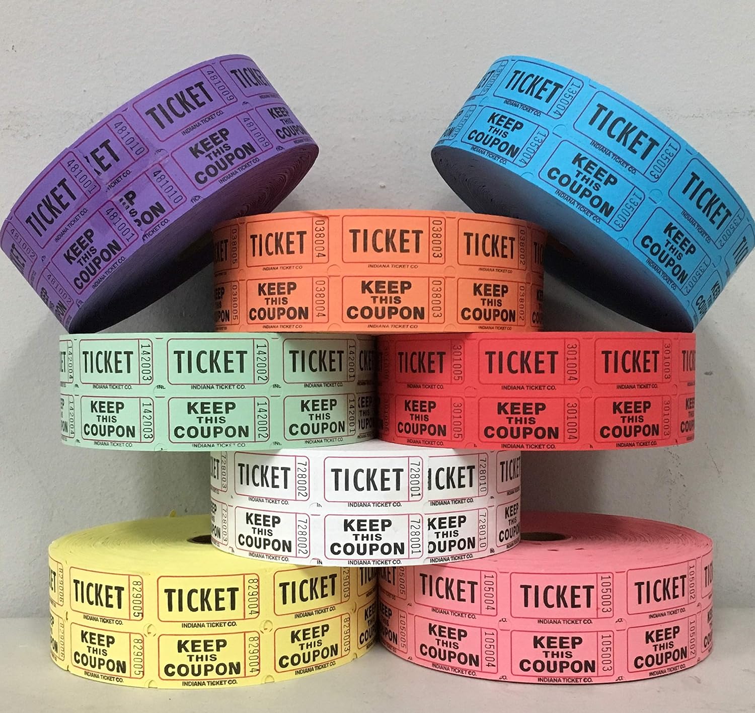 Double Roll Tickets Full Case - Assorted (2000x20)