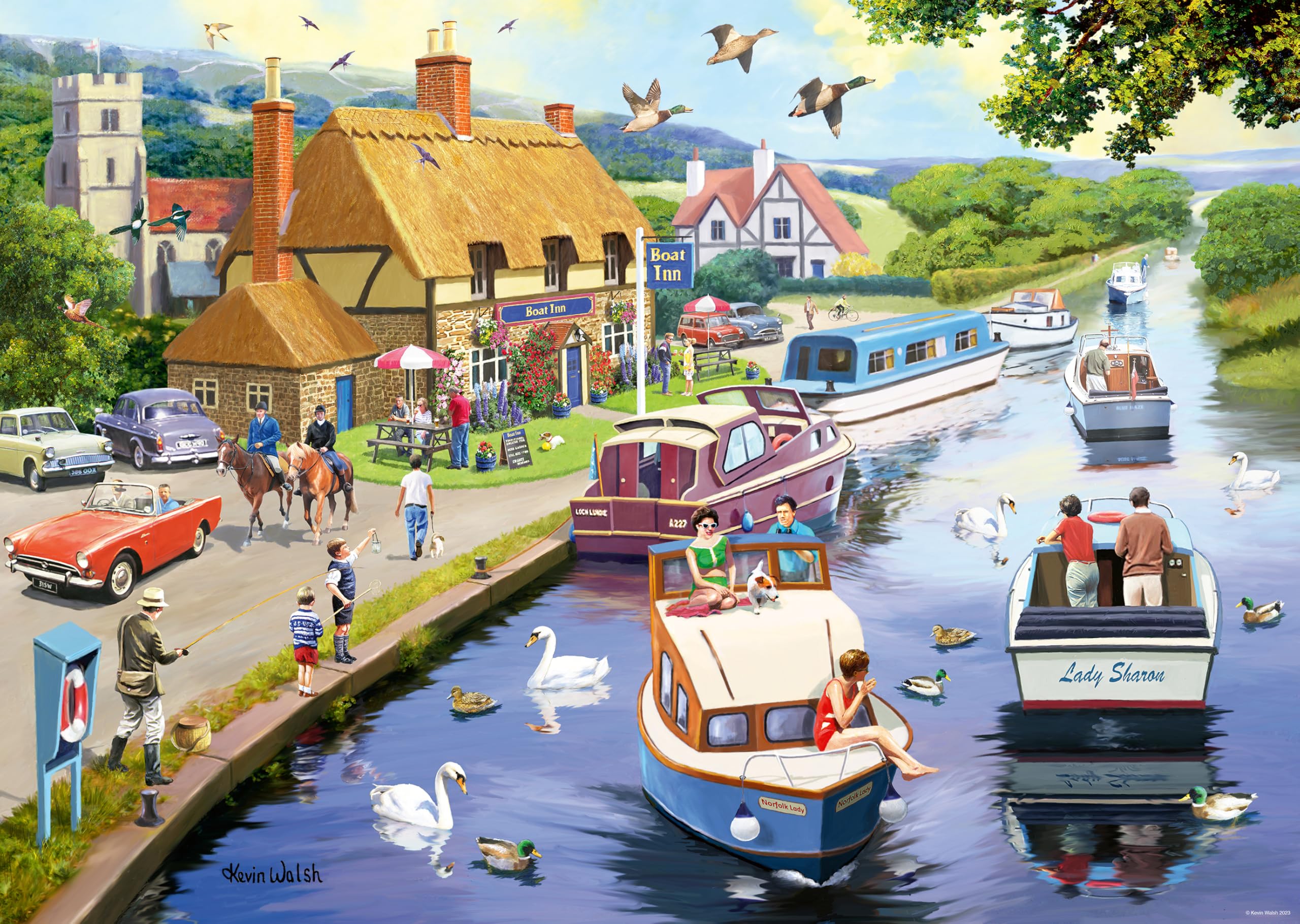 Ravensburger Leisure Days No.7 Evening on the River 1000 Piece Jigsaw Puzzles for Adults and Kids Age 12 Years Up