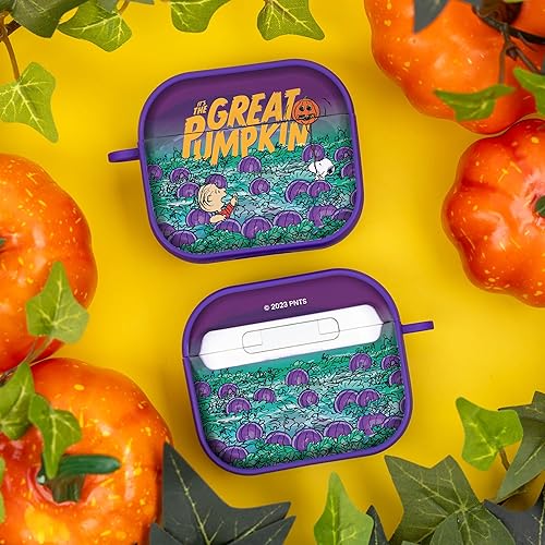 Miniatura 3 de AFFINITY BANDS Peanuts Halloween HDX - Funda compatible con Apple AirPods Gen 3 (gran calabaza)