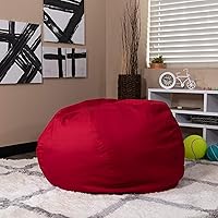 Vista 11 de BizChair Puf recargable de gran tamaño marrón sólido para todas las edades