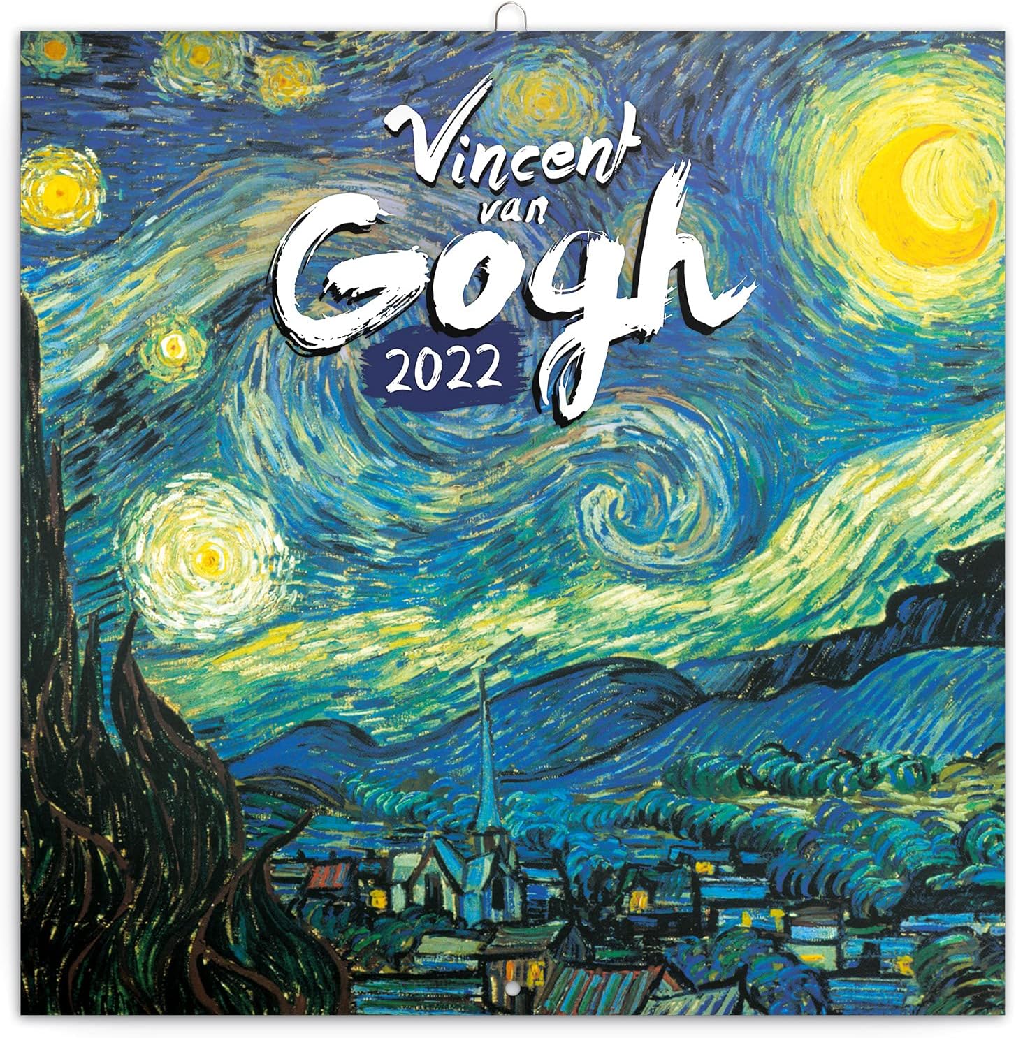 Vincent van Gogh wall calendar 2022, brochure calendar with monthly calendar, art calendar, 30 cm x 30 cm (30 cm x 60 cm when open)