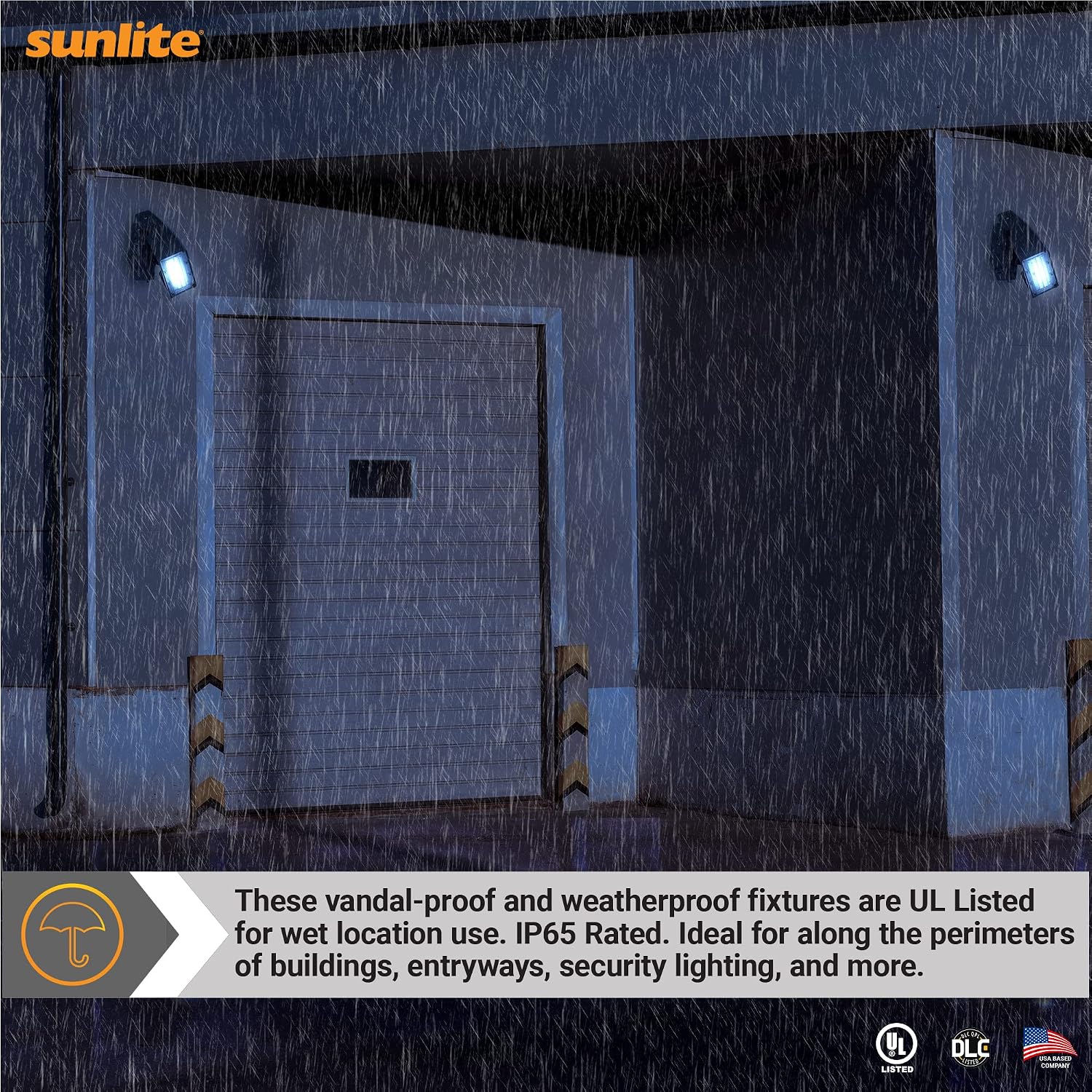 Sunlite 49169 LED Outdoor Slim Profile Cutoff Wallpack Light Fixture, Power Selectable 21/28/35W, 4550 Lmns, Color Selectable 30/40/50K, UL Listed, Bronze, Residential, Commercial Use