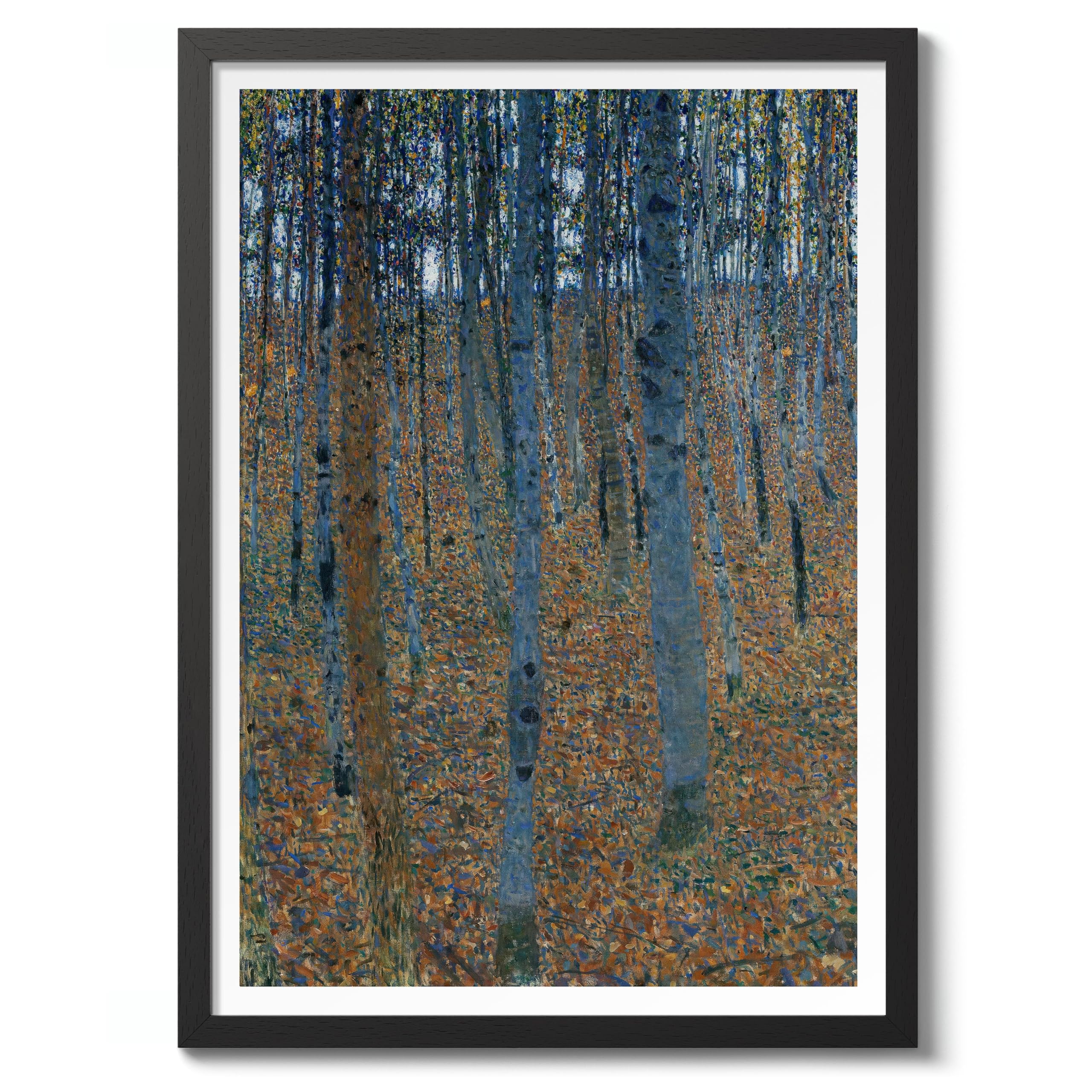 Beech Grove I Gustav Klimt Poster, Classic Famous Oil Painting Print, Modern Art Nouveau Wall Art Home Decor, Archival Matte, A1 (Black Frame) - 84.1x59.4cm — image 1
