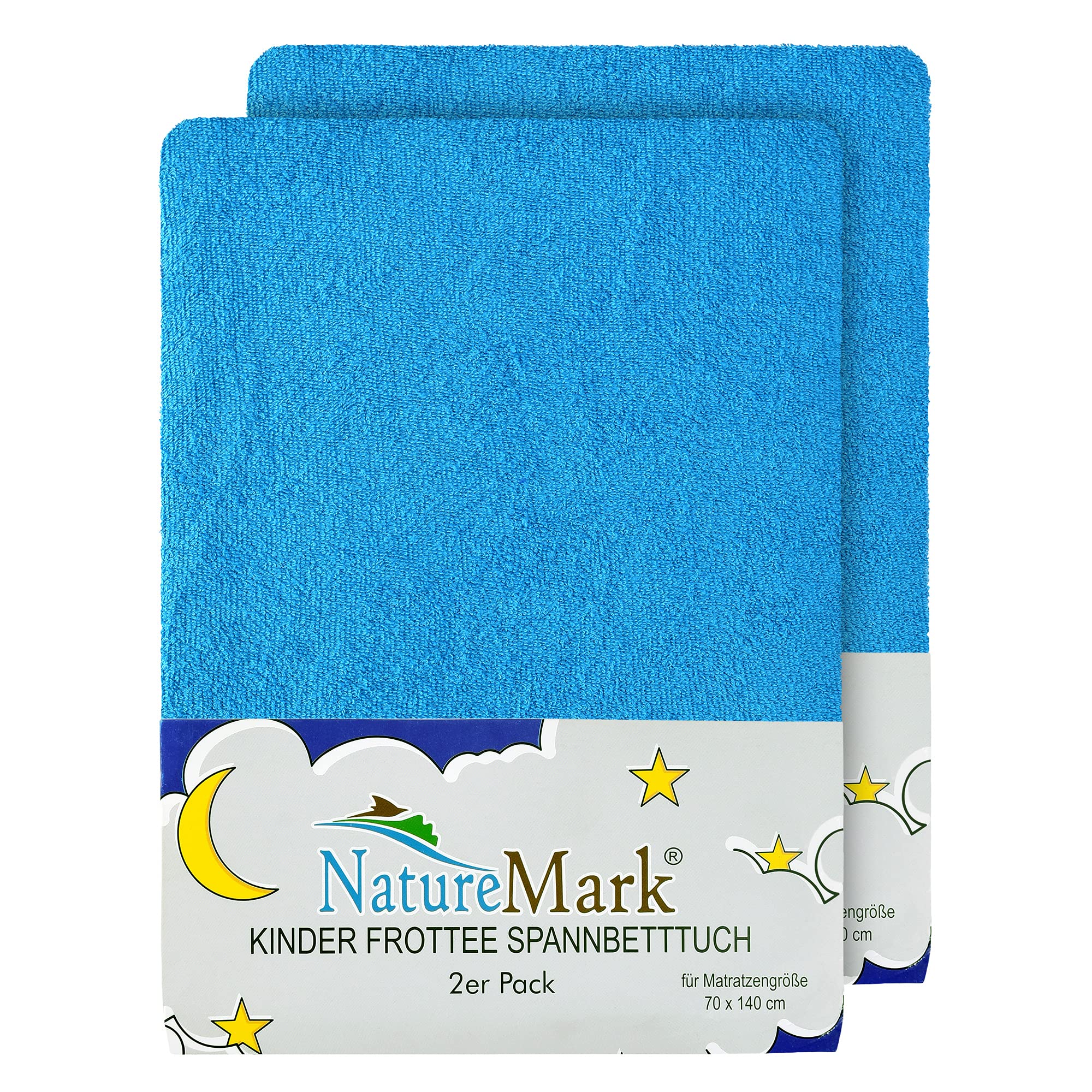 Drap-housse éponge 70x140 cm absorbant contre la transpiration enfant