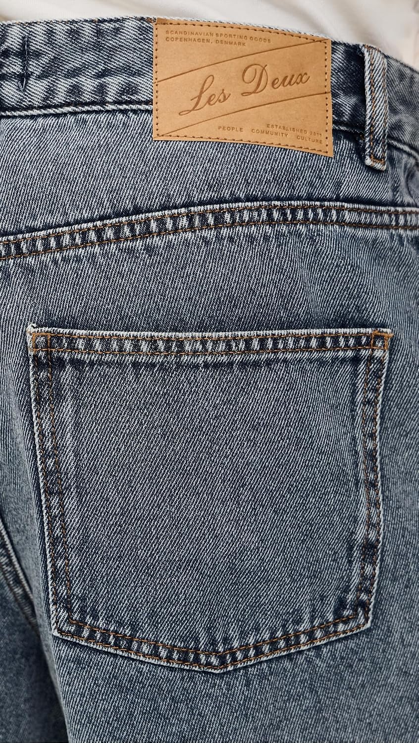 Les Deux Men's Ryder Ice Blue Denim Shorts