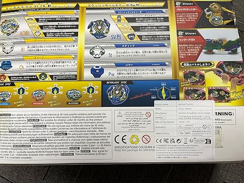 Miniatura 8 de Bey Battling Top Burst Quadrive Stadium Battle Set completo de juego de batalla con estadio 8 juguetes de Bey Blades y 2 lanzadores LR