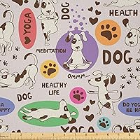 Vista 61 de Lunarable The Yard, tela de mariposa de The Yard, colorido patrón de insectos con alas para primavera, diseño de dibujos animados, tela de Morado