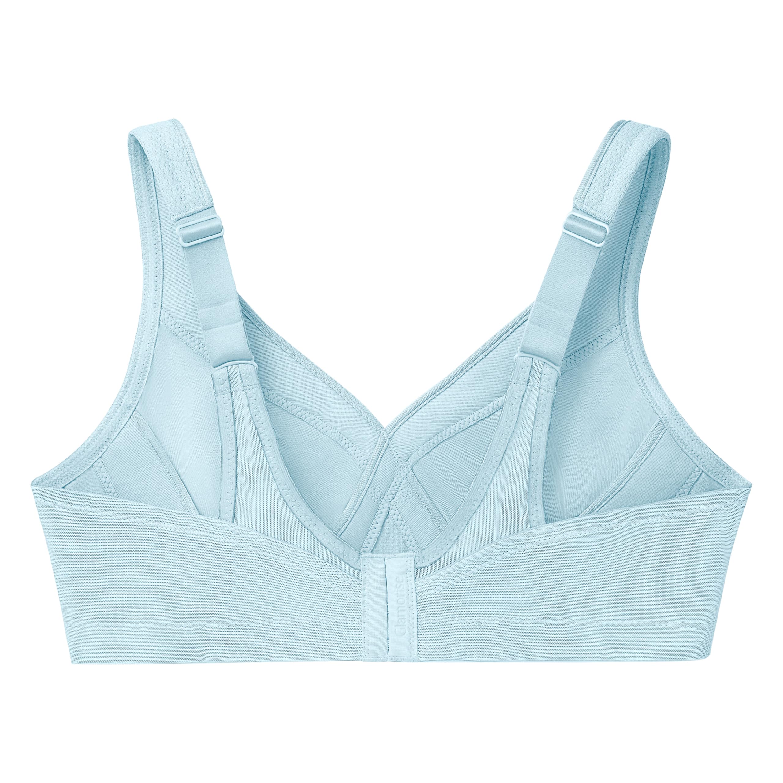 Glamorise Biustonosz sportowy damski Full Figure MagicLift Plus Size Seamless Wirefree Back Close Sports Bra #1006