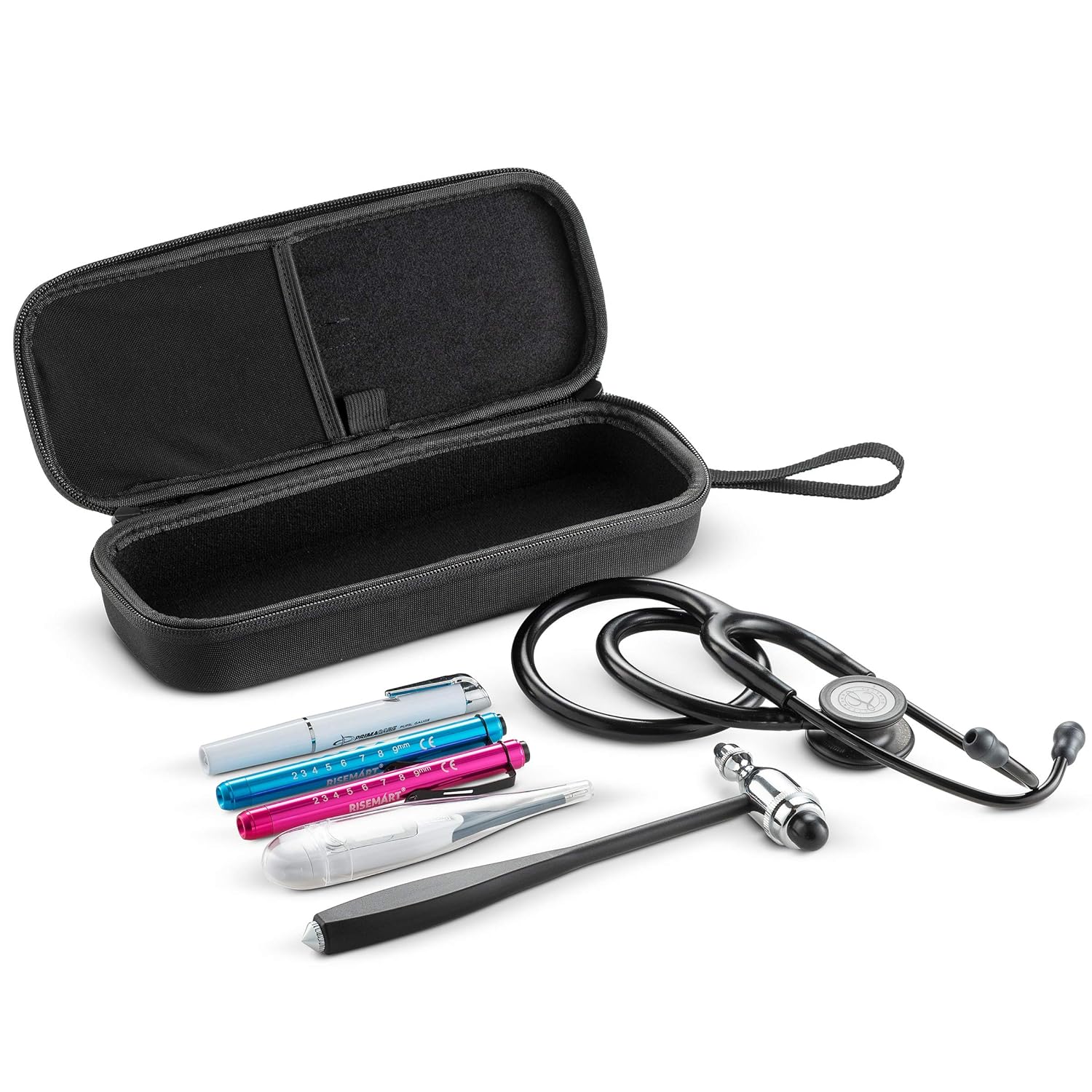 Exclusive Caseling Hard Case fits Stethoscope 3M Littmann Classic III / Lightweight II S.E. / Cardiology IV Diagnostic / MDF Acoustica Deluxe Stethoscopes and More. - Includes Mesh Pocket for Nurse Accessories