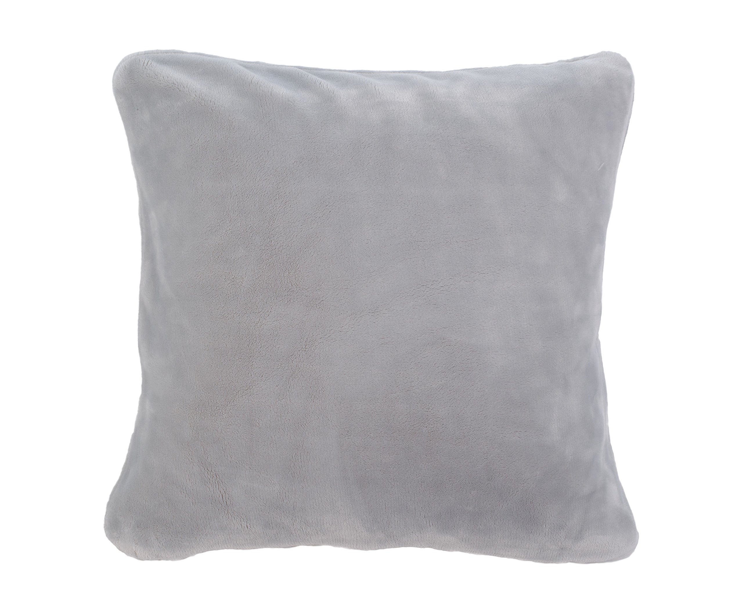 Gözze - Premium Cashmere Feel Cushion Covers, Microfibre, 50 x 50 cm - Silver