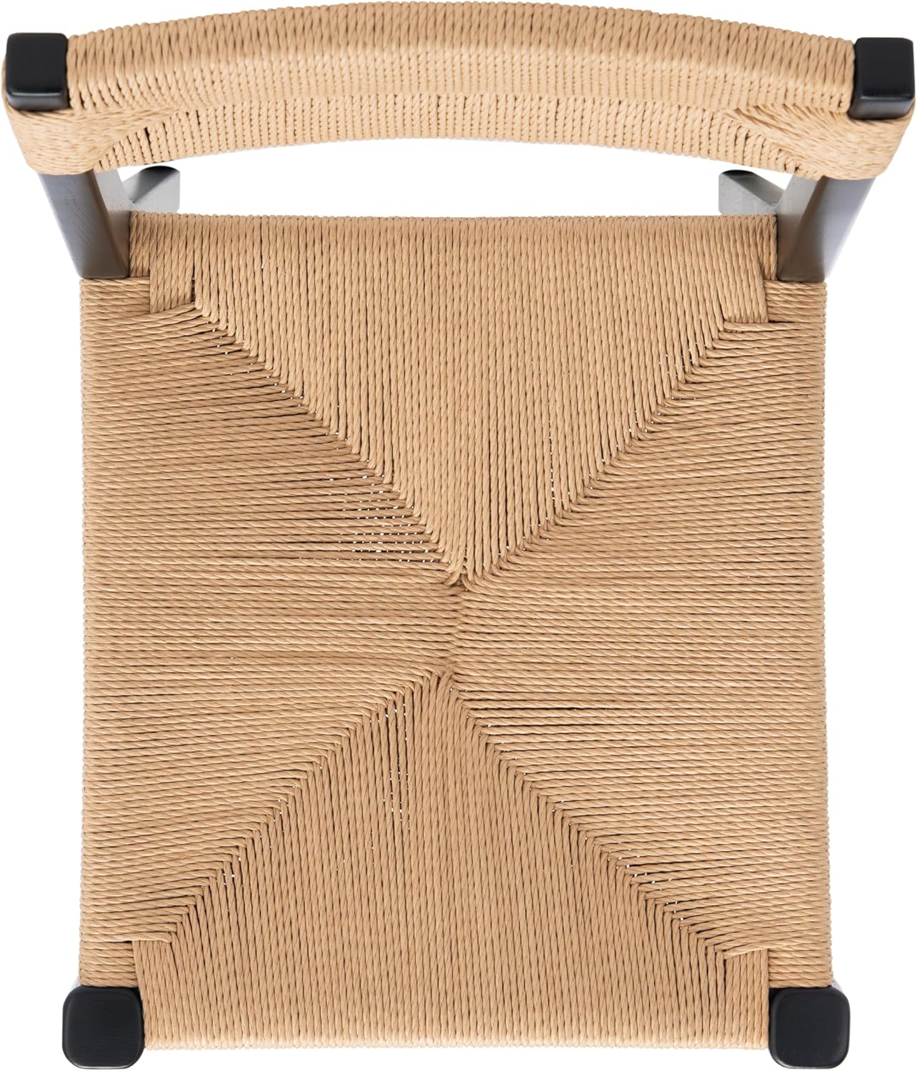 Safavieh Couture Home Collection Cody Black/Natural Rattan Living Room Dining Accent Chair (Fully Assembled) -Set of 2 SFV4104A-SET2