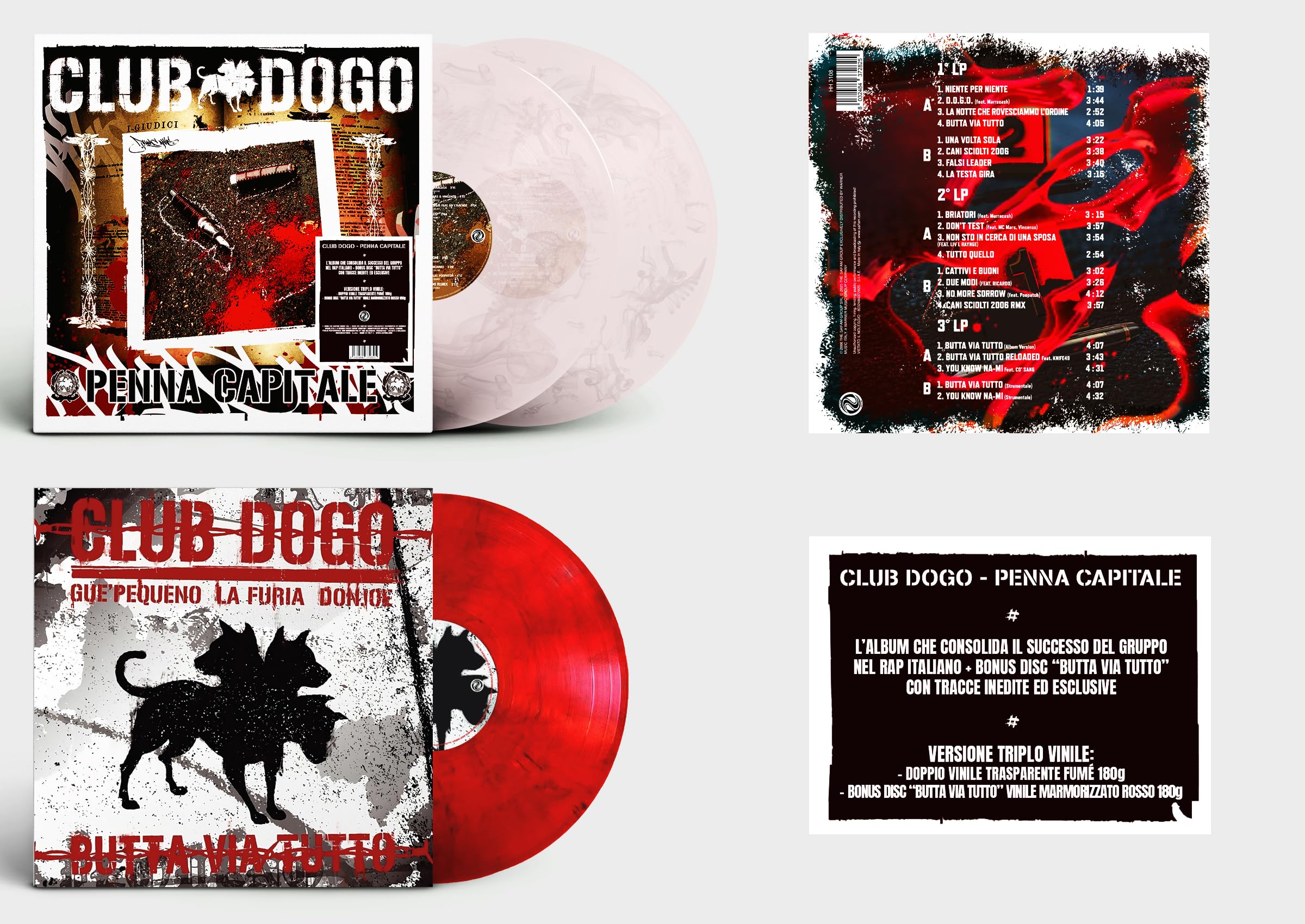 Penna Capitale (2 Vinili Trasparente Fume' + 1 Vinile Marmorizzato Rosso) [VINYL]