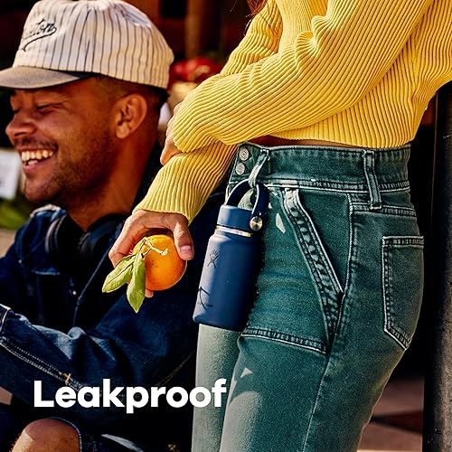 Miniatura 6 de Hydro Flask Micro Bottle - Bolsa a prueba de fugas o frasco de bolsillo - Mini botella de agua aislada de 6.7 onzas Vapor Oro Rosa