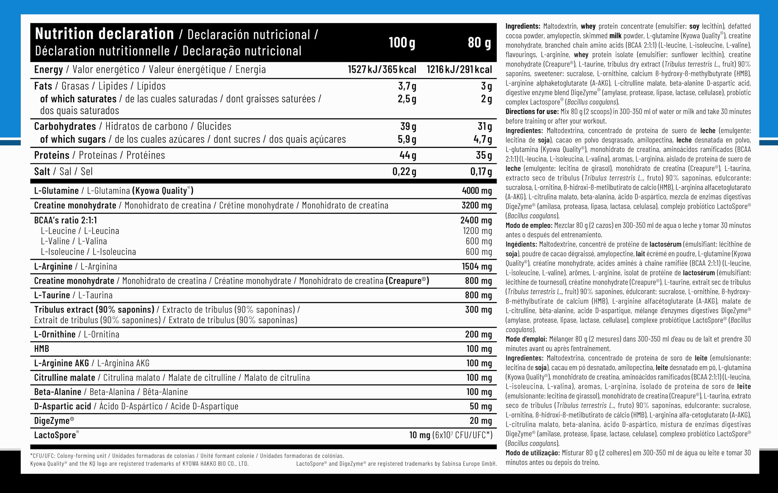 Natly Elite All-in-One 2,4 kg Chocolate | Todo en Uno con Proteína, Creatina Creapure, BCAA, Glutamina, HMB y Probióticos | Fórmula Avanzada Para Masa Muscular y Recuperación | 25+ Ingredientes