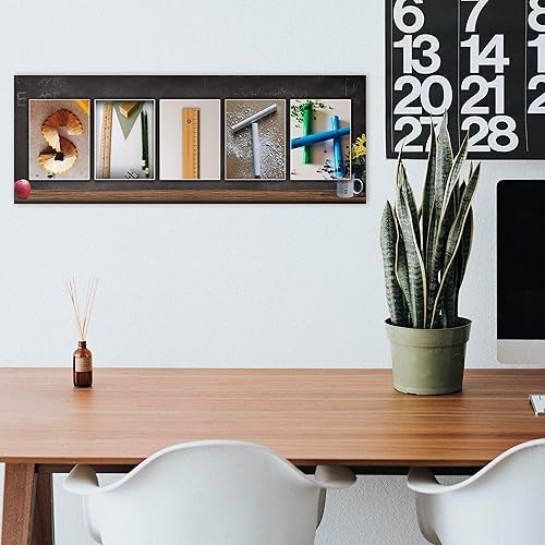 Miniatura 10 de Bombero - Impresión de fotos artísticas con nombre de letra personalizada (montaje en bloque de 6.5 x 18 pulgadas)