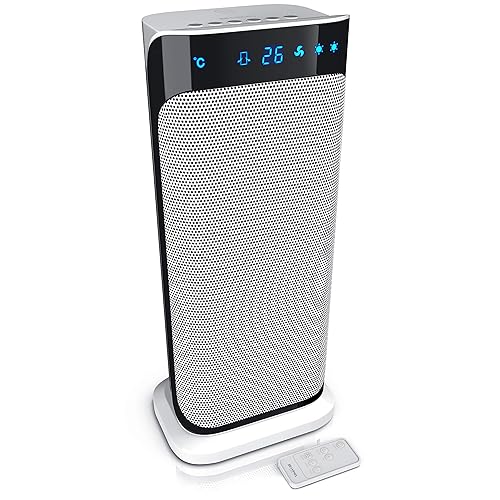 Brandson - Heizlüfter 2000 Watt mit Fernbedienung - Groß und Stark - Preisträger - energiesparend leise - Bad Wohnzimmer Kinderzimmer Babys - Oszillationsfunktion - Heizung Heater - GS zertifiziert
