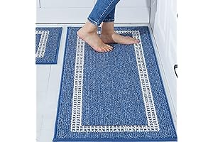 COSY HOMEER Blue Throw Rug