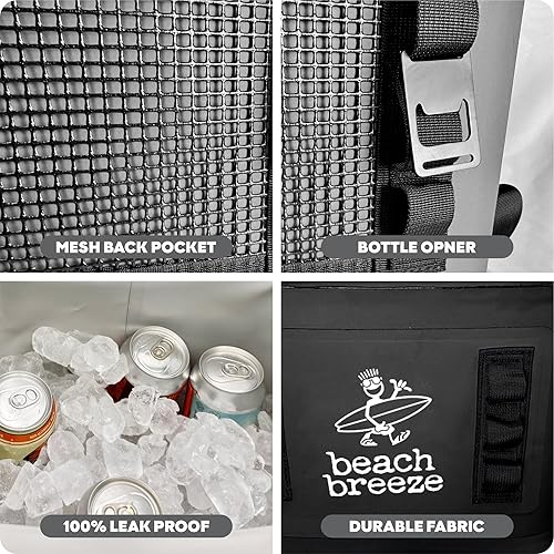Miniatura 6 de Beach Breeze Lonchera térmica de alta calidad para 24 latas, hielera de camping y hielo  perfecta para coche, playa, viajes y golf  enfriador
