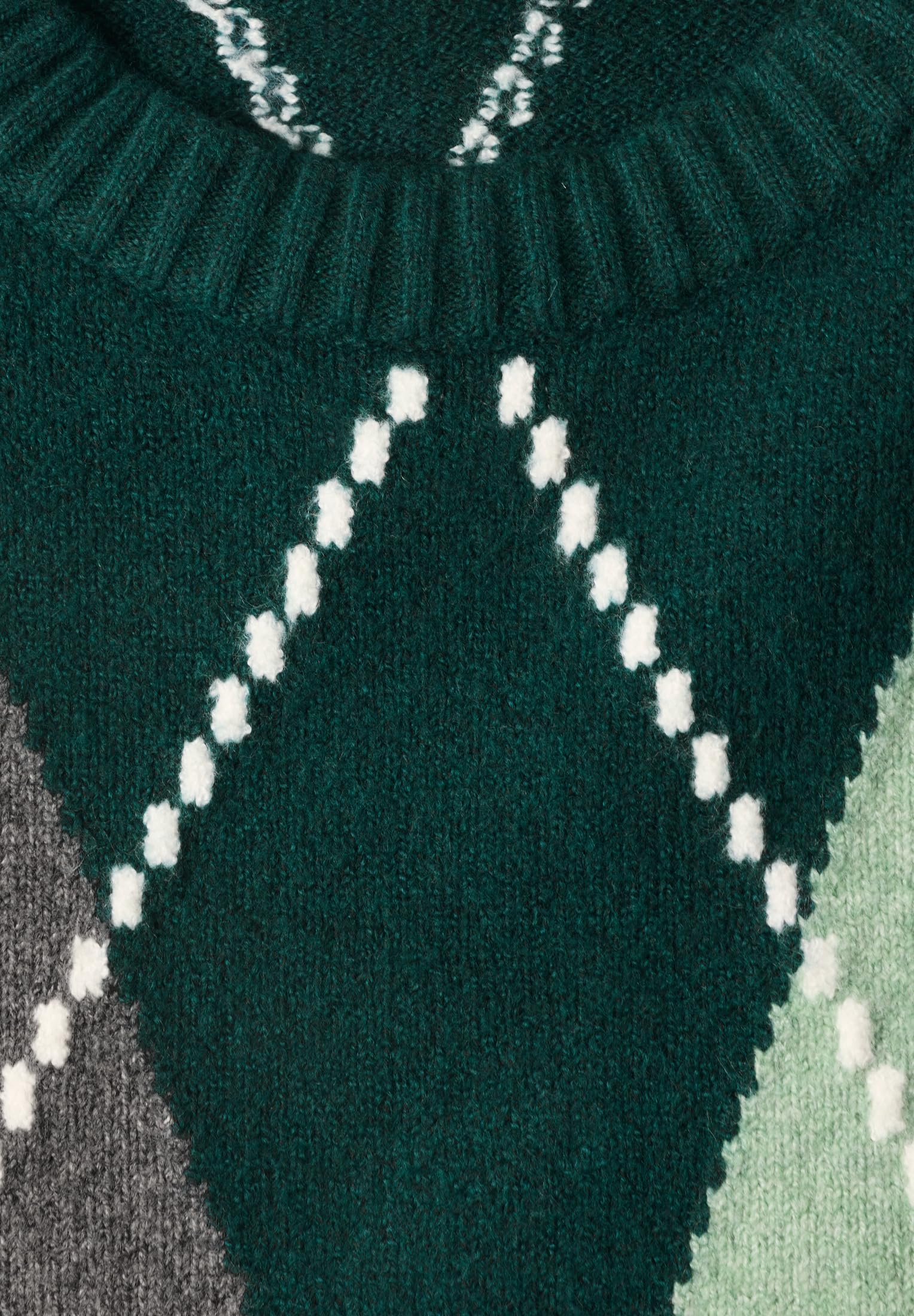 Street One Studio Damen 3017878 Pullover mit Rundhals und Argyle-Muster (1er Pack)