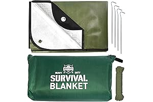 Emergency Survival Blanket, Heavy Duty Waterproof Tarp