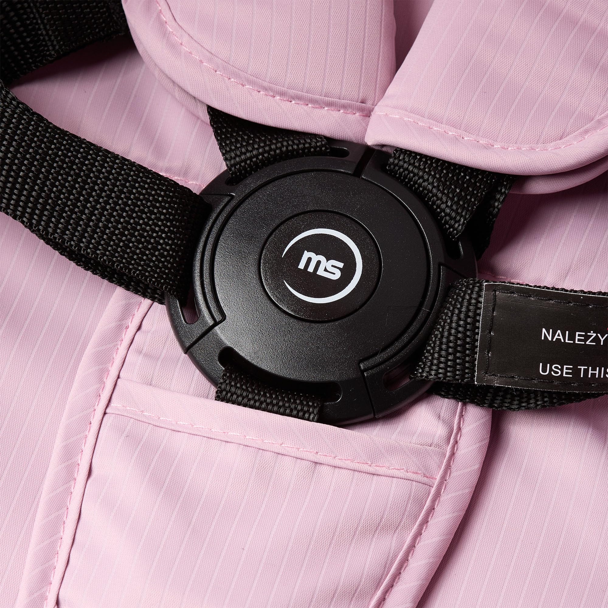 Moby-System LENA PINK PRO Poussette Canne avec Fonction Valise, Légère et Compacte 6–48 Mois, Roues EVA avec Suspension, Capote XXL, Pliage à Une Main, Rose