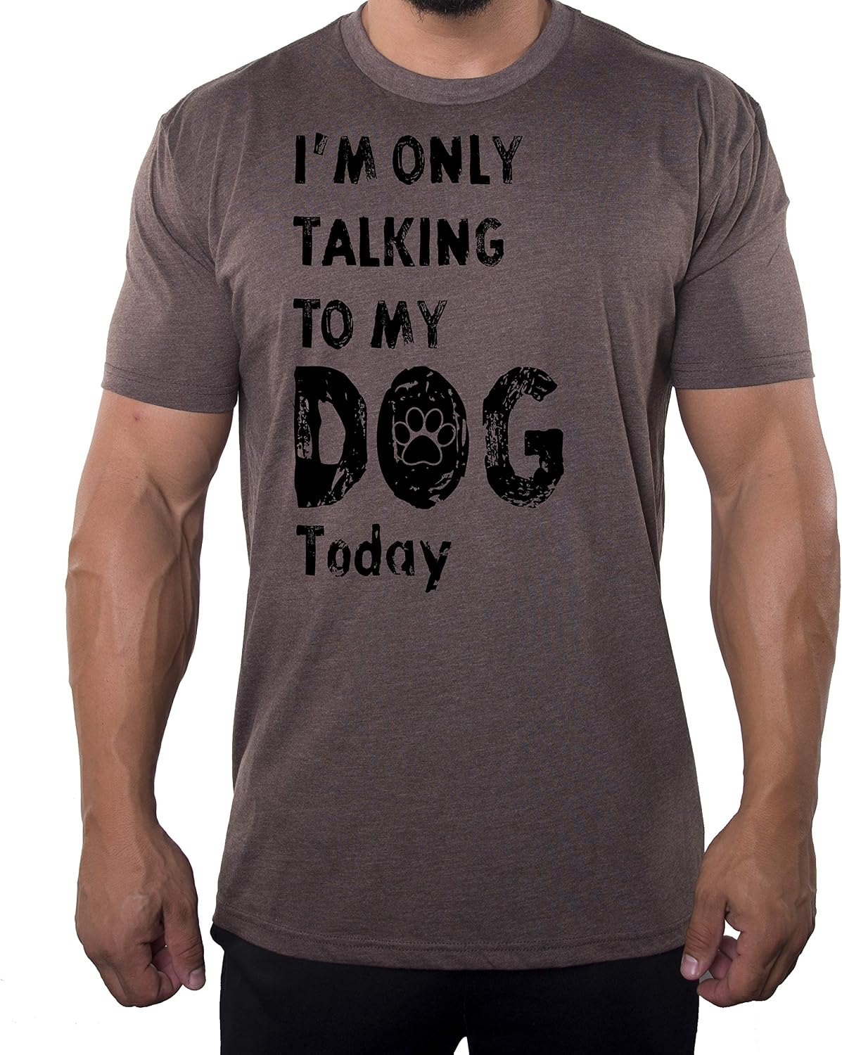 I'm only Talking to My Dog Today, Funny Dog Shirts, Men's Graphic T-Shirts