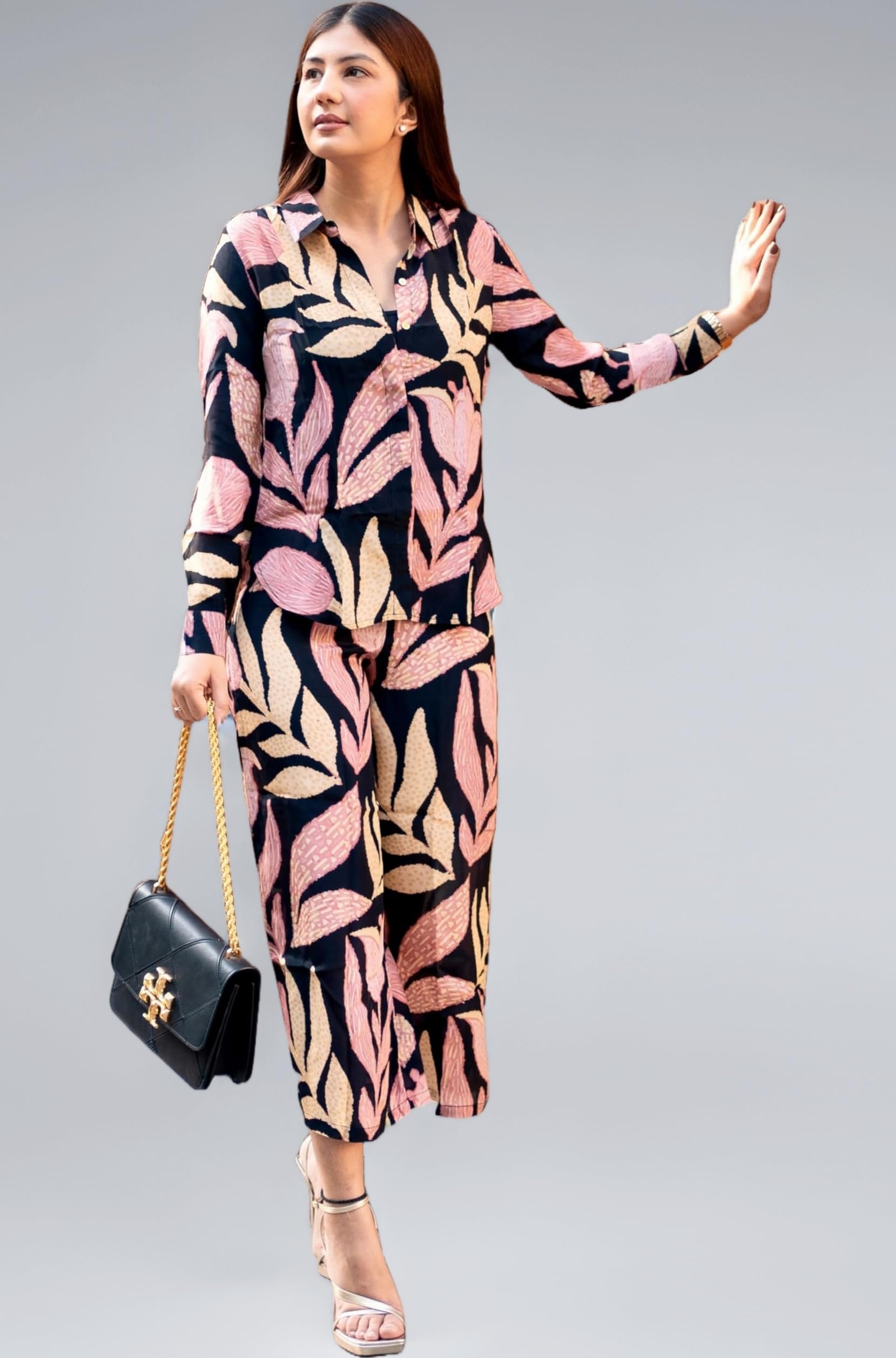 Women's Cotton Blend Printed Ethnic Co-ord Set