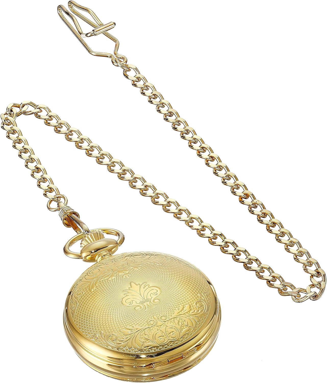 Charles-Hubert, Paris Gold-Plated Mechanical Pocket Watch