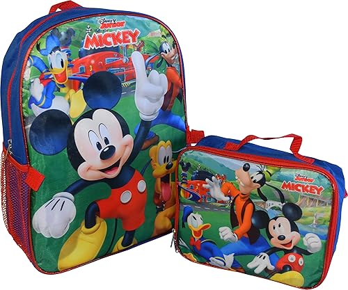 Miniatura 3 de Mochila de Mickey Mouse de 16 pulgadas con lonchera desmontable