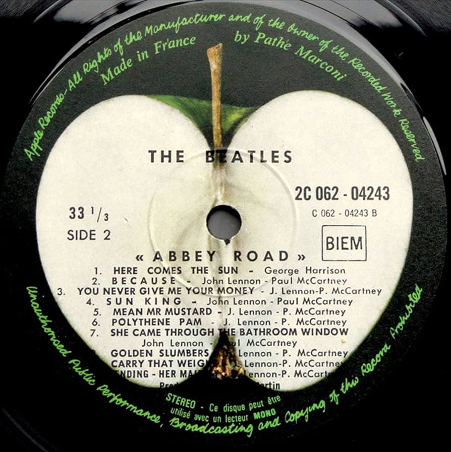 Beatles Abbey Road UK盤 stereo left apple Beatles Abbey Road UK盤 stereo left apple The Beatles Abbey