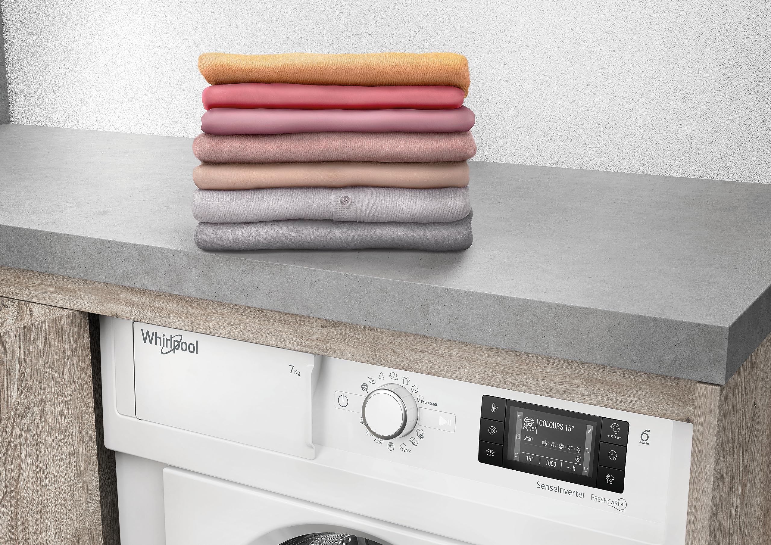 Whirlpool Lavatrice da incasso a carica frontale 7 kg - BI WMWG 71483E EU N