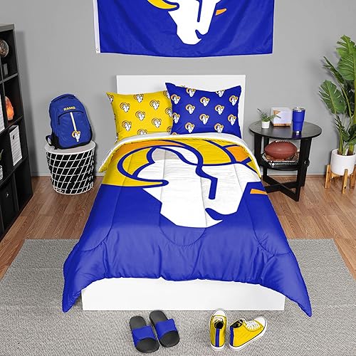 Miniatura 9 de FOCO Unisex-Adult NFL Team Logo Bed in a Bag Comforter Bedding 3-Piece Set