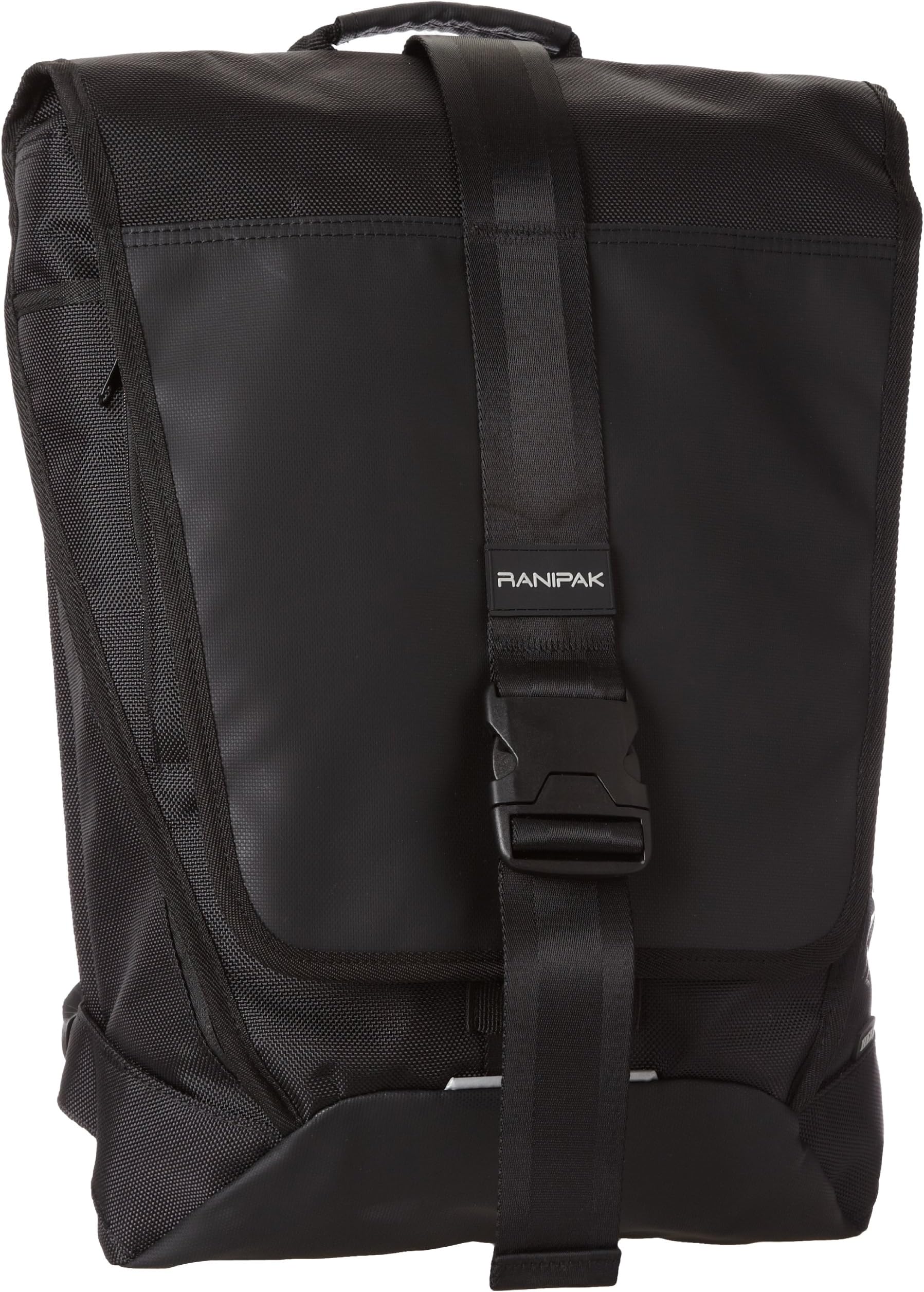 Ranipak High End Durable Solid Flap Limited Travel Computer Laptop Backpack Bag, Black, One Size